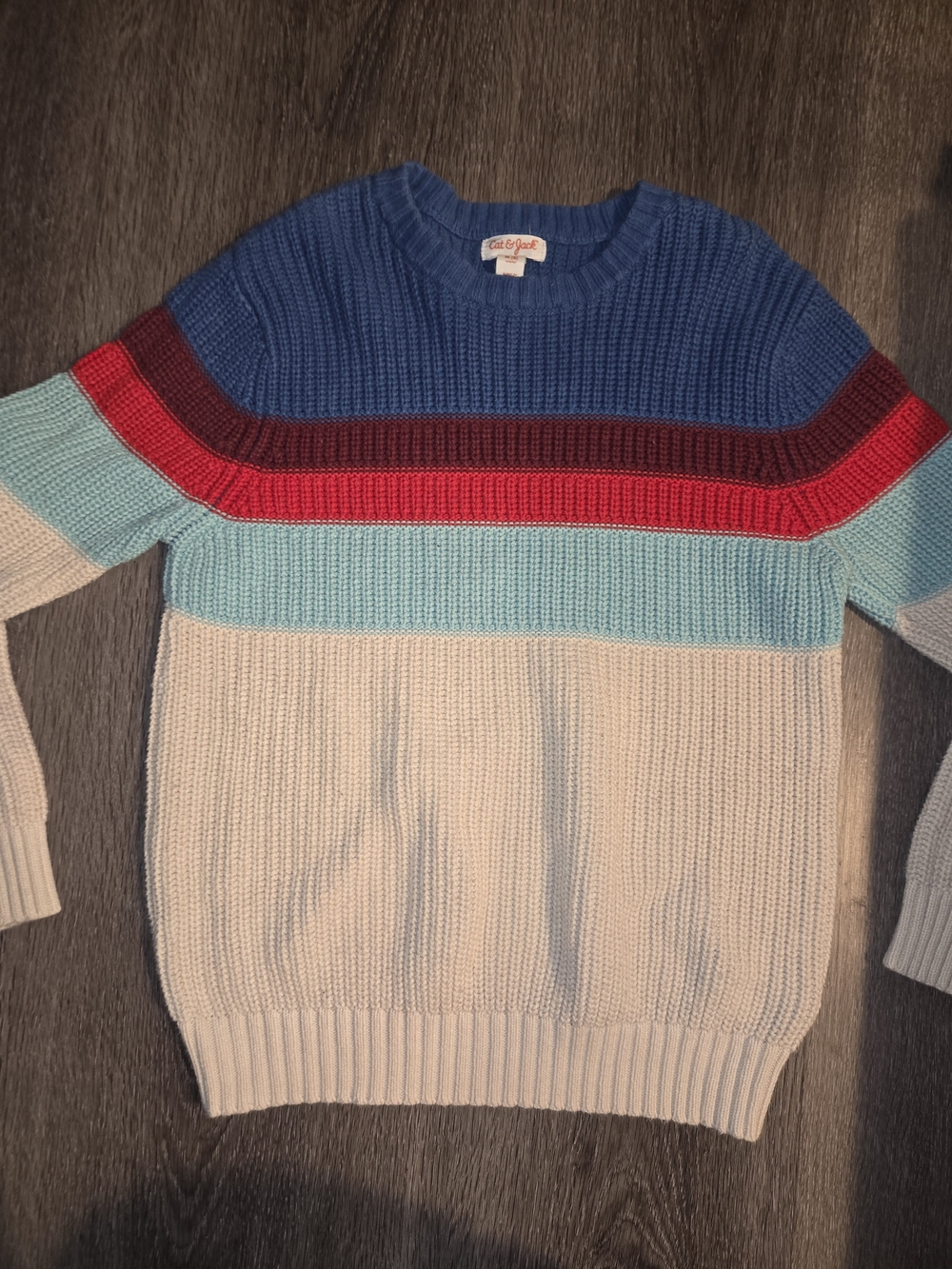 Cat & Jack Color Block Crewneck Sweater